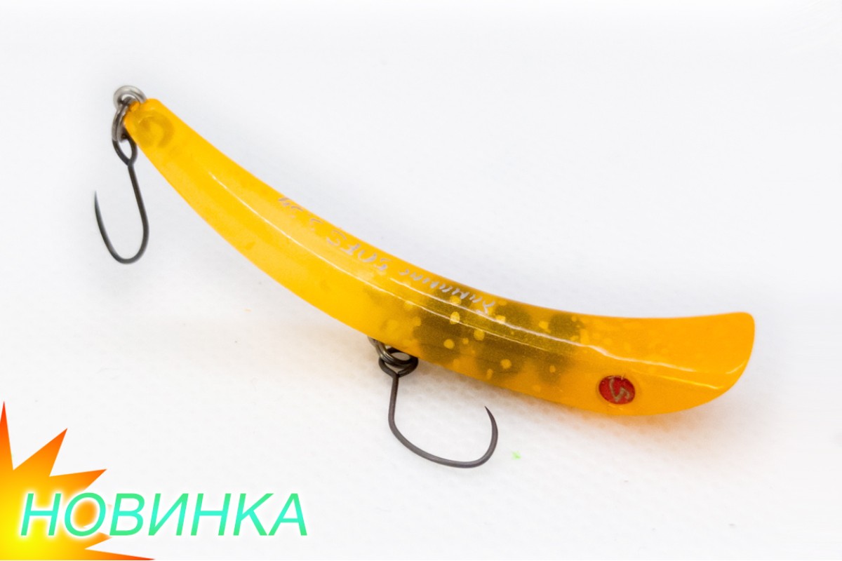 Бананас 50 FS, 3.3 г, цвет А22 "медуза апельсиновая", UV-active, горизонт 0.6м-2.5м